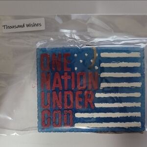 Patriotic Blue and Red Hanging Decor